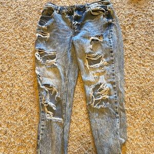 Acid wash small jeans
